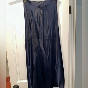 Zara satin maxi skirt